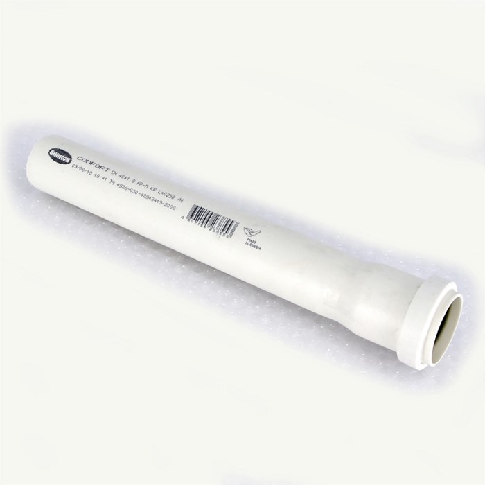 Труба 40 х 250 мм с раструбом, КОМФОРТ 872217