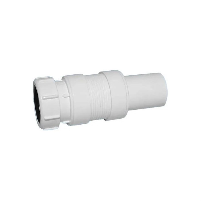 Труба McAlpine гофрированная раздвижная L147-196 мм, D50 мм; вход 40 мм, выход компрес. 40 мм 885499