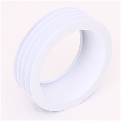 Манжета фановой трубы, вход 90 мм, выход внутрь 110 мм трубы, белый, пакет 877551