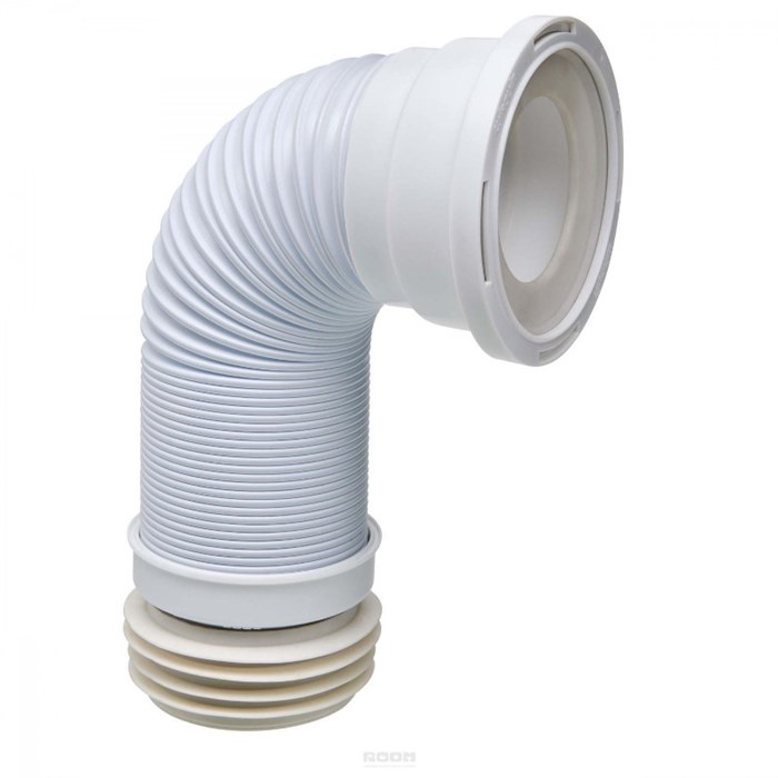 Труба Wirquin фановая для унитаза гофрированная армированная PUSH-FIT L190-330 мм 866562