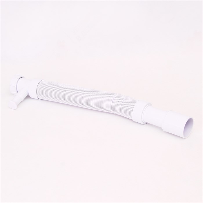 Труба гофрированная L=460-1000 мм, 50 мм с адапт. для слива быт.тех., вход 1 1/2", выход 40/50 мм 883490