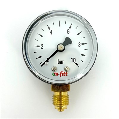 Манометр радиальный 10 бар, диаметр 80 мм, 1/2"Н 860554