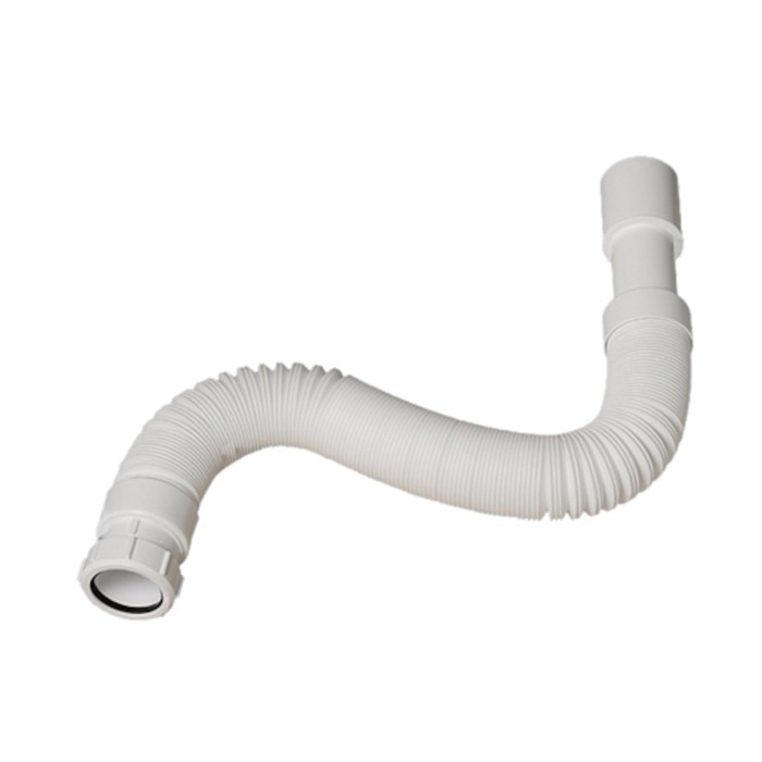 Труба гофрированная раздвижная (L550-1500мм, D50мм); вход компрессионный Ду=40мм, выход Дн=40/50мм 880069