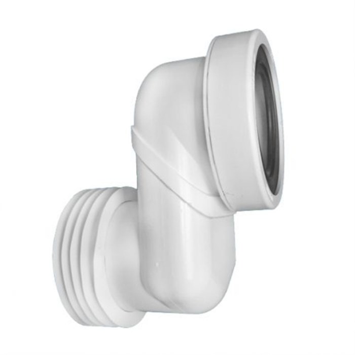 Труба фановая L=160 мм с манжетой и 100 мм смещ., вход 97-107 мм, выход внутрь 110 мм трубы 867542