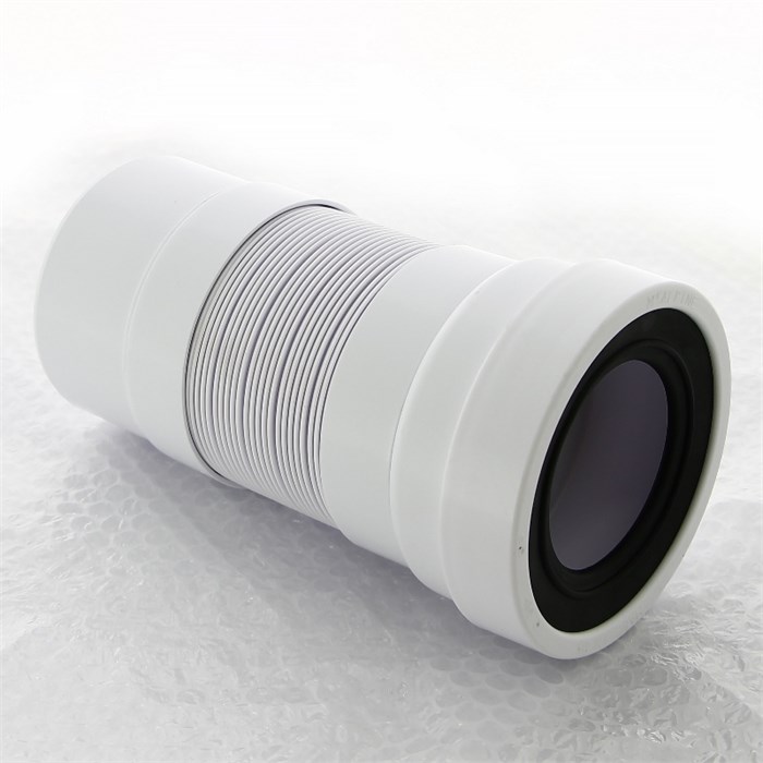 Труба фановая L=230-440 мм гофр., вход 97-107 мм, выход 110 мм 886183