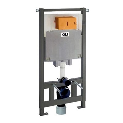 Модуль OLI 886914SIOO OLI 80 ECO для подвесного унитаза, механика, клавиша SLIM, хром 885203