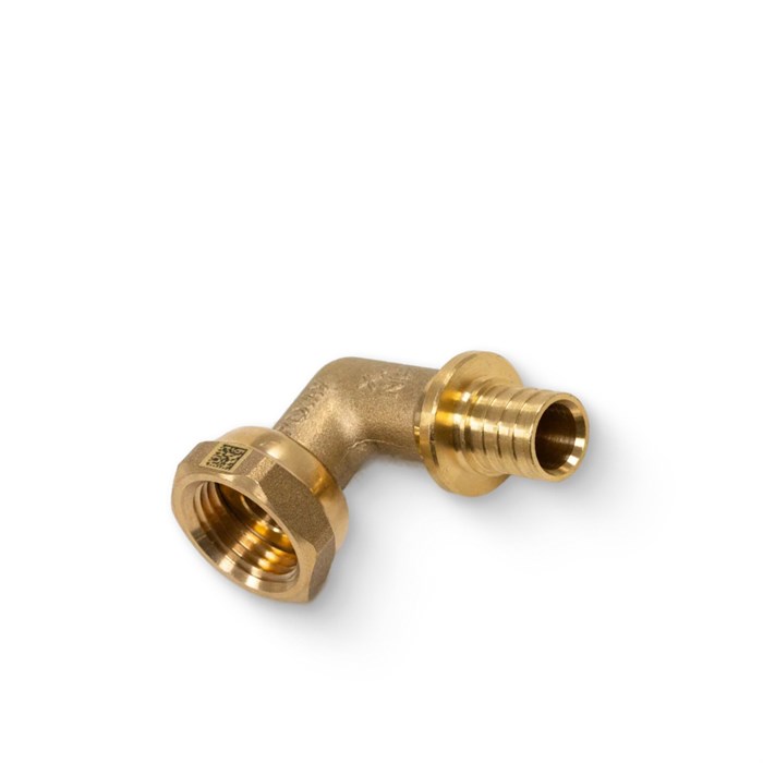 Угол аксиальный В 16 x 1/2", MX, с накидной гайкой, латунь 868404