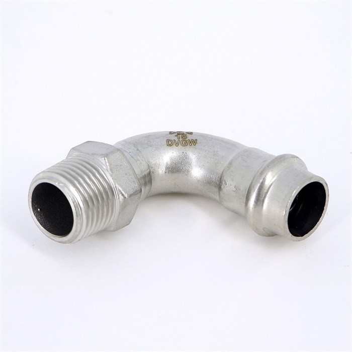 Угол Н-пресс 15 x 1/2" нерж.сталь 868775