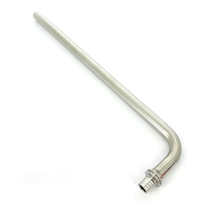 Угол с трубкой аксиальный 16 x d15, l = 300 мм, нержавеющая сталь 860116