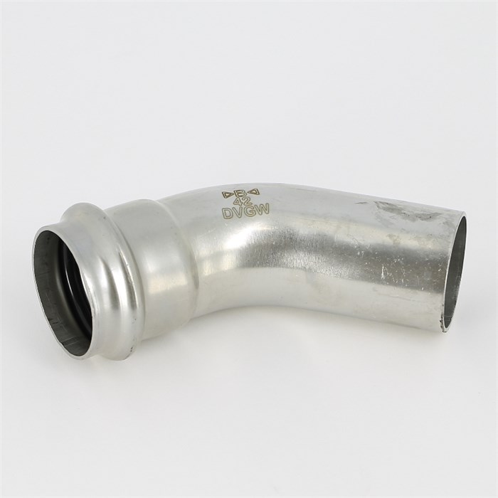 Угол-вставка 45' пресс 42 нерж.сталь 878170