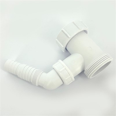 Муфта 1 1/2" с адаптером под углом для подкл. слива бытовой техники 886521