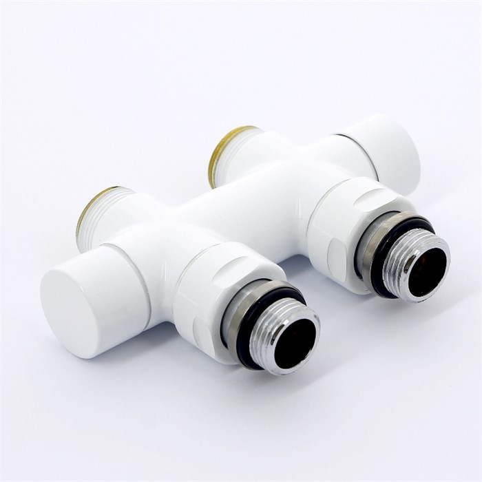 Узел ручной прямой с запорным клапаном без байпаса V48500EESB цвет белый 864391