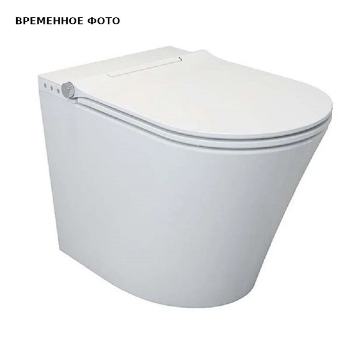 Умный приставной унитаз Uni-Flow в комплекте с крышкой-биде, белый 871920