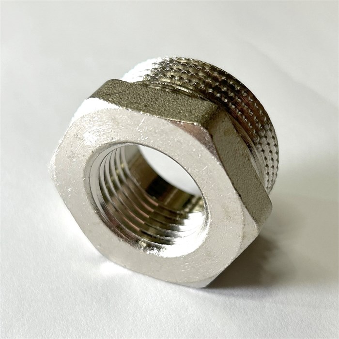 Футорка НВ 1" х 1/2" никелированная 869822