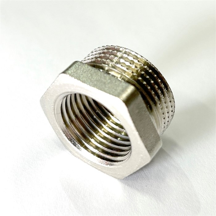 Футорка НВ 3/4" х 1/2" никелированная 869960