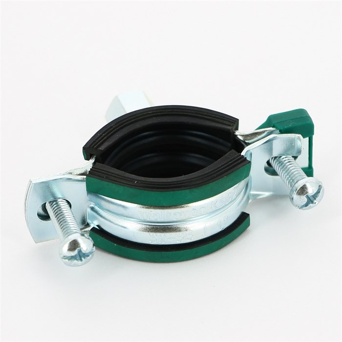 Хомут KSB2 M8/М10 1" (31-35 мм ) 2-х винт. с уплотн. epdm 873044
