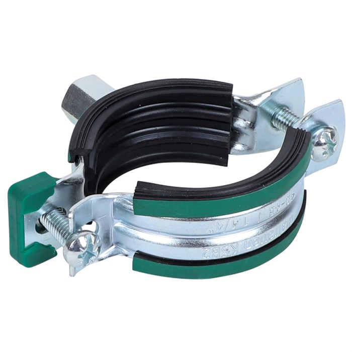 Хомут KSB2 М8/М10 1/8-1/4" (10-14 мм) 2-х винт. с уплотн. epdm, быстрый замок 887057