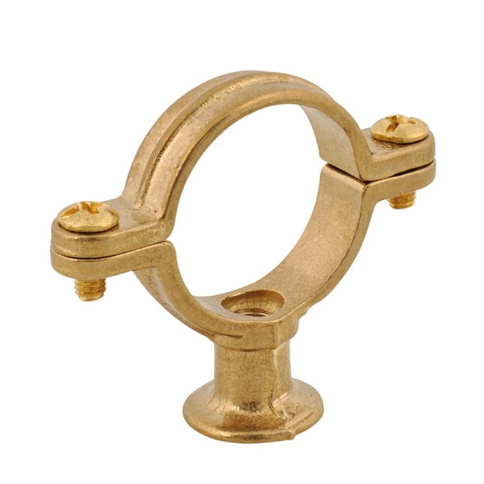 Хомут латунный М6 12 мм для медных труб BIS 863490