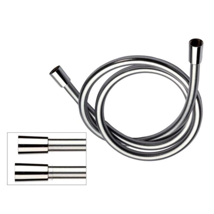 Шланг для душа Remer 150 см, 2 конические гайки, серебро 880865