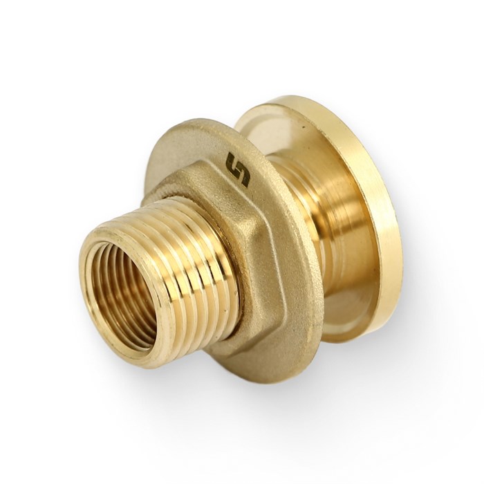 Выпуск резервуарный Н 1/2" с контргайкой, фланец без заглушки 918046