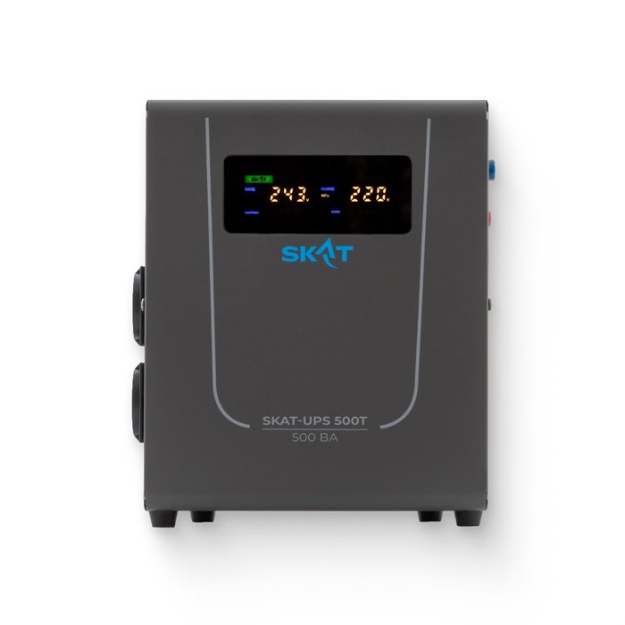 Источник бесперебойного питания SKAT-UPS 500T 220 В, 500 ВА, работает от 1 внешней АКБ 918129