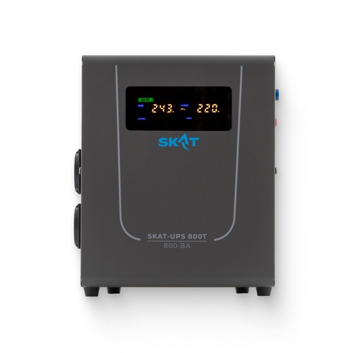 Источник бесперебойного питания SKAT-UPS 800T 220 В, 800 ВА, работает от 1 внешней АКБ 918134