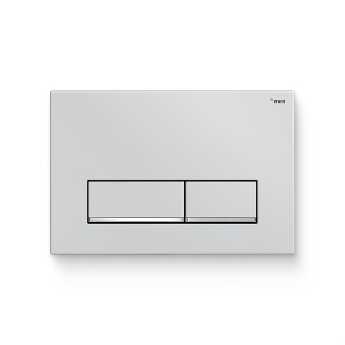 Кнопка смыва РЕХАУ NOVA LONG 002 пластик, белый, глянцевый, нижняя полоса клавиш хром, глянцевый 918269