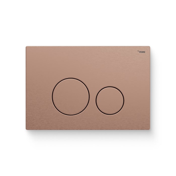 Кнопка смыва РЕХАУ NOVA ORB STEEL нержавеющая сталь, брашированное розовое золото, матовый 918264