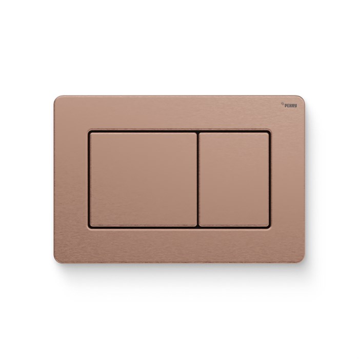 Кнопка смыва РЕХАУ NOVA QUAD STEEL нержавеющая сталь, брашированное розовое золото, матовый 918275