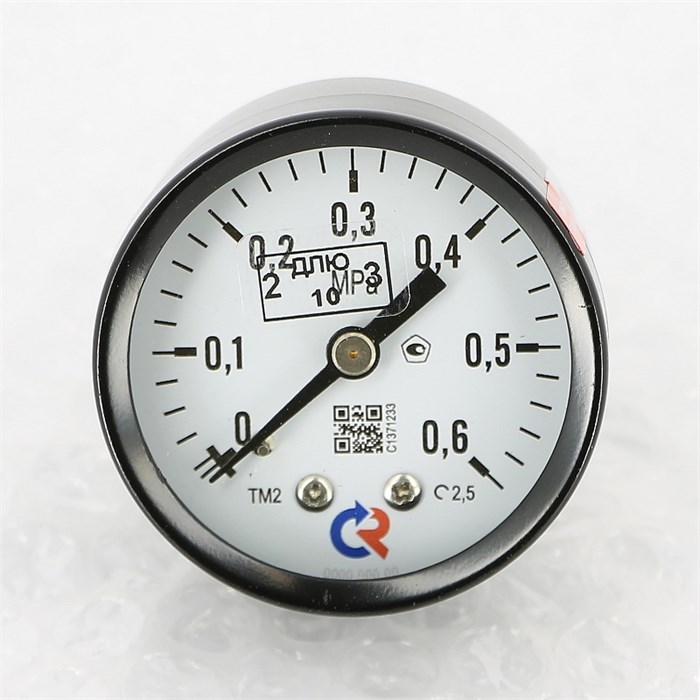 Манометр ТМ-210T.00 50/6 (1/4", 0-6 бар, 2,5) аксиальный 916230