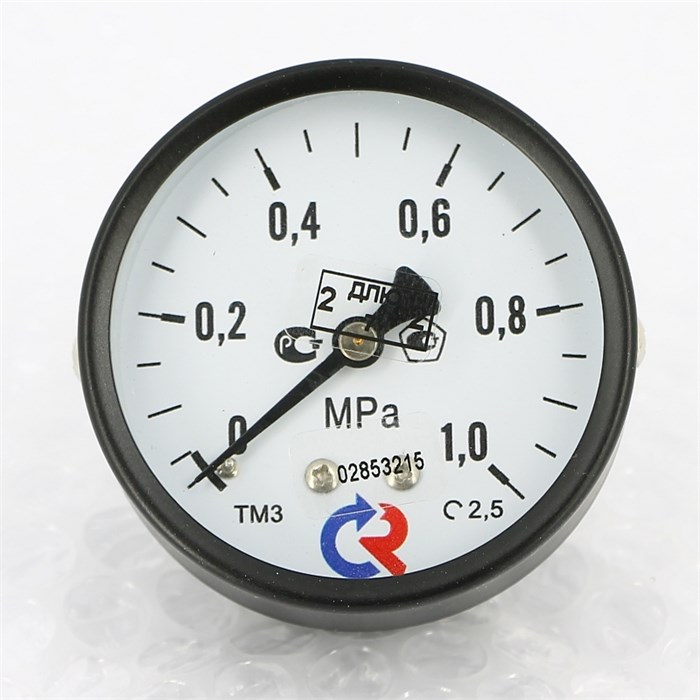 Манометр ТМ-310Т.00 63/10 (1/4", 0-10 бар, 2,5) аксиальный 916115
