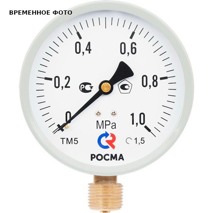 Манометр ТМ-510P.00 100/4 (М20х1.5, 0-1 бар, 1,0) радиальный 916241