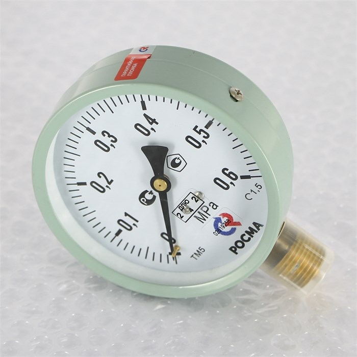 Манометр ТМ-510Р.00 100/6 (1/2", 0-6 бар, 1,5) M2 радиальный 916263