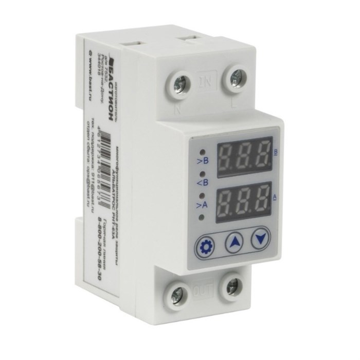 Реле напряжения Альбатрос РНТ-63А 145-300В 63А время срабатывания 20 мс индикация 916871