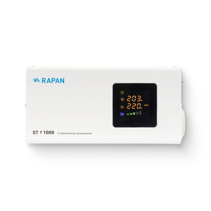 Стабилизатор сетевого напряжения RAPAN ST-1000, 1000 ВА, 100-260 В 918136