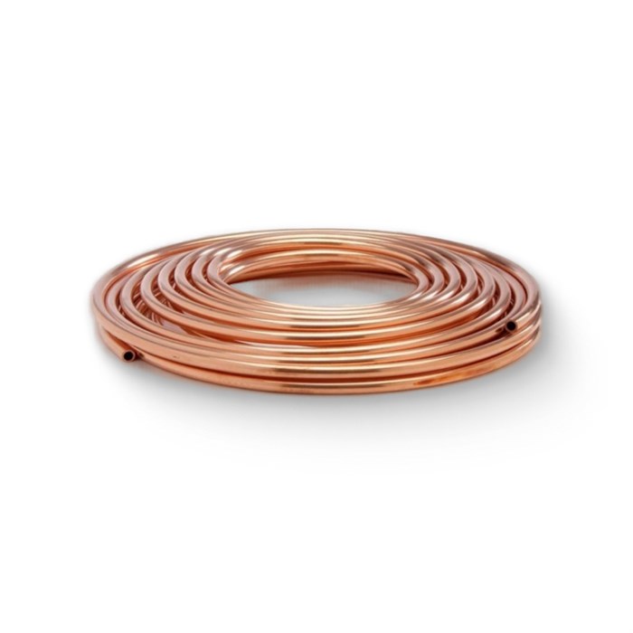 Труба медная отожженная 10х1 мм, бухта 50 м 917989