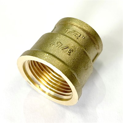 Муфта В 1" х 1/2" латунь 868647