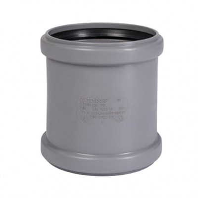 Муфта двойная HTMM 40 мм, цв. белый, Ger 870119