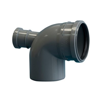 110 отвод угол 90 с выходом 50(фронт) ПОЛИТЭК 512408