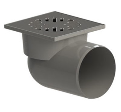 110 трап с гориз. спуском "сухой" затвор ПП,решетка 150*150 нерж.сталь ТП 105.110-150HSDs ТАТПОЛИМЕР 00000787