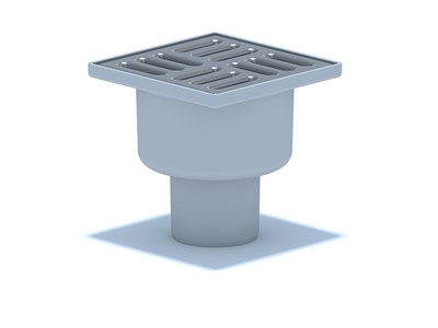 50 трап с верт. спуском, с реш 100х100 нерж, СУХОЙ АНИ пласт TQ5202 522411