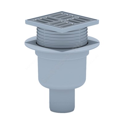 50 трап с вертик. спуском, рег решетка 120х120 нерж, СУХОЙ АНИ пласт TQ5714 524808