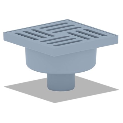 50 трап с вертик. спуском,н/рег решетка 150х150 пласт. АНИ пласт TA5210 522406