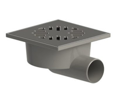 50 трап с гориз. спуском  ПП решетка 150*150 нерж. сталь ТП 103.50-150HSHs ТАТПОЛИМЕР 510862