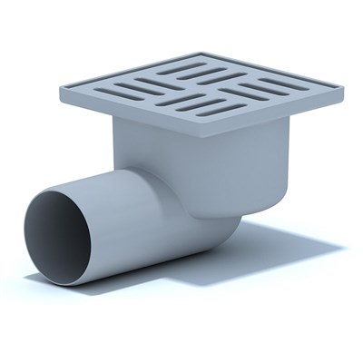 50 трап с гориз. спуском, н/рег решетка 100х100 пласт. АНИ пласт TA5104 519398