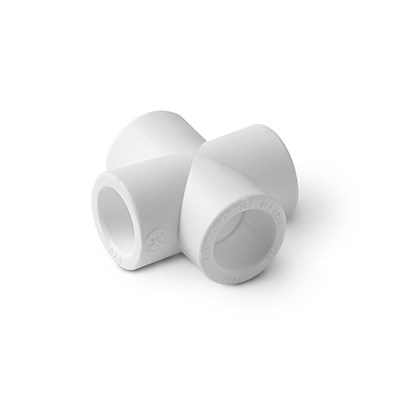 PP-R Крестовина переходная Белая  32-25 881094