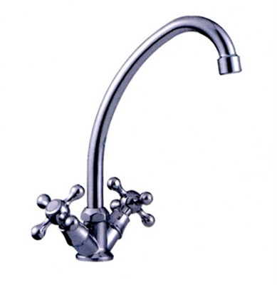 Смеситель для кухни 1/2 кер L4008 Ledeme КРЕСТ, силумин 501805