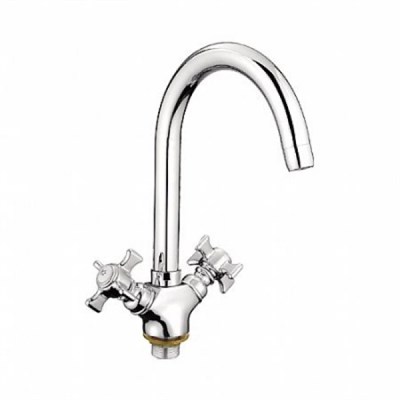 Смеситель для кухни 1/2 кер L4311-2 Ledeme высокий излив, силумин 518354