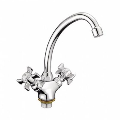 Смеситель для кухни 1/2 кер L4911 Ledeme БАБОЧКА на гайке, силумин 518355