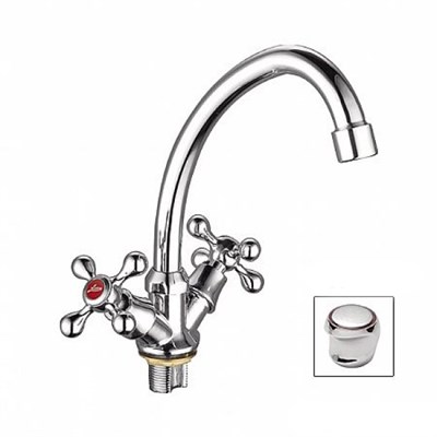 Смеситель для кухни 1/2 кер L4917 Ledeme ЭСТАЙП на гайке, силумин 511267